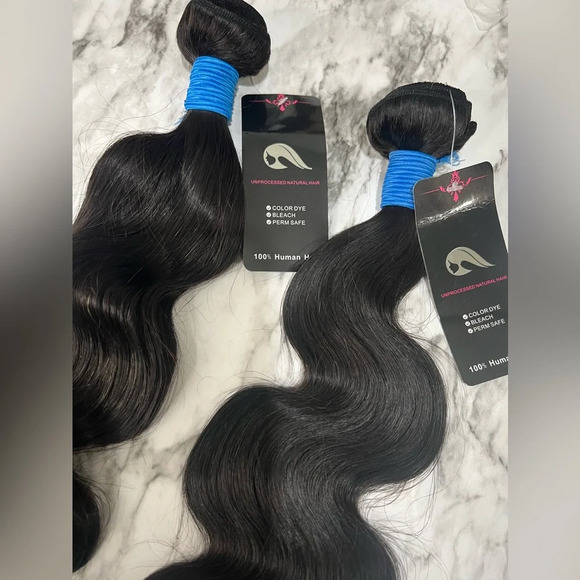 22”Brazilian Body Wave Natural Black Unprocessed 100% Human hair Bundles - Picture 4 of 7